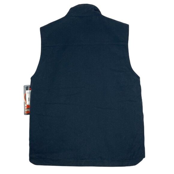 Walls men's Black Super Duck Lined Full Zip Work Vest US L - Picture 4 of 14